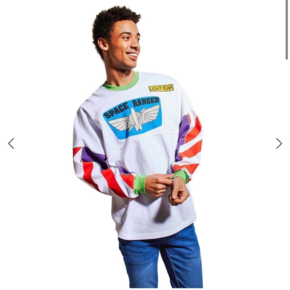 Disney Store Buzz Lightyear Spirit Jersey Toy Story Size Medium.